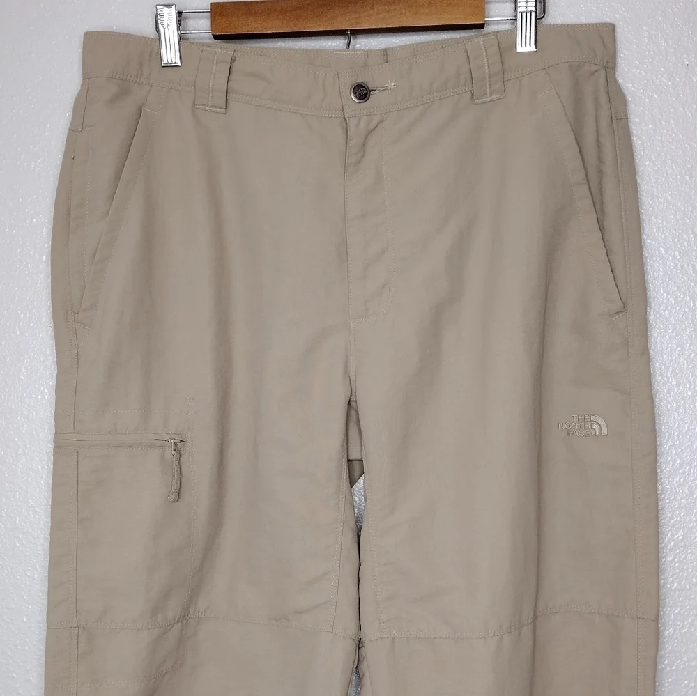 The North Face Sz 36 Khaki Nylon Outdoors Cargo Hiking Pants